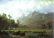 Albert Bierstadt The Sierras near Lake Tahoe, California oil painting on canvas